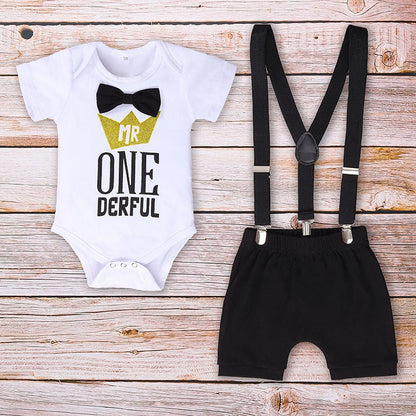 Mr one derful boy one year old boy birthday party set Sale