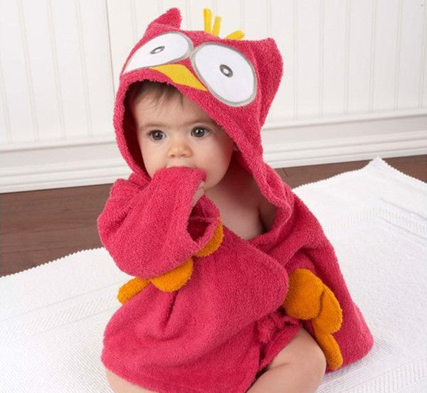 Baby/ Toddler girl boy bathrobe animal-shaped baby hooded absorbent towel