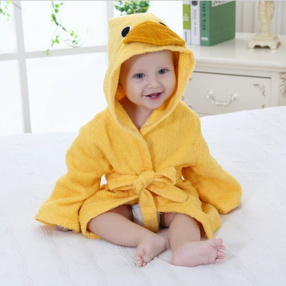 Baby/ Toddler girl boy bathrobe animal-shaped baby hooded absorbent towel