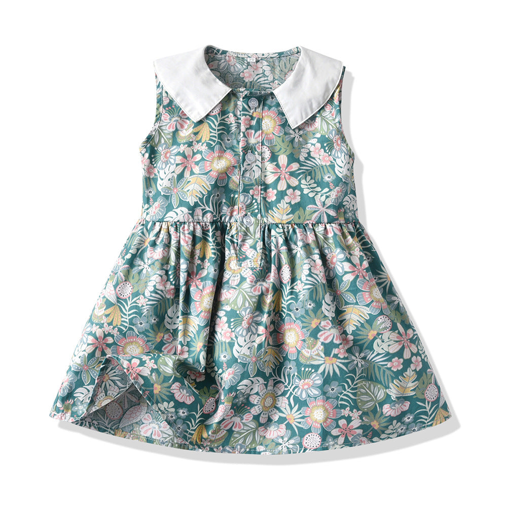 Kids Toddler baby Girl floral Fashion tropical dress Sale