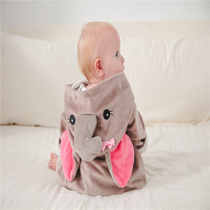 Baby/ Toddler girl boy bathrobe animal-shaped baby hooded absorbent towel