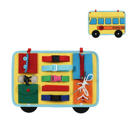 Fire engine truck Busy Board kids toy training board