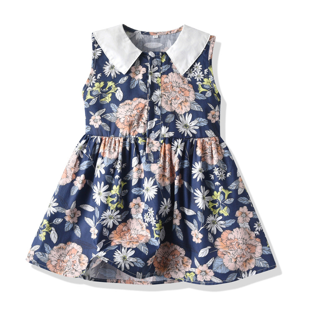 Kids Toddler baby Girl floral Fashion tropical dress Sale