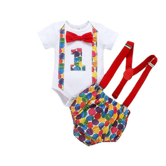 One year old boy Red Spot Big One Birthday party set Sale