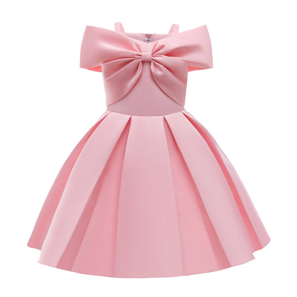 Kids Girl Whie no-sleeve princess dress party dress formal dress