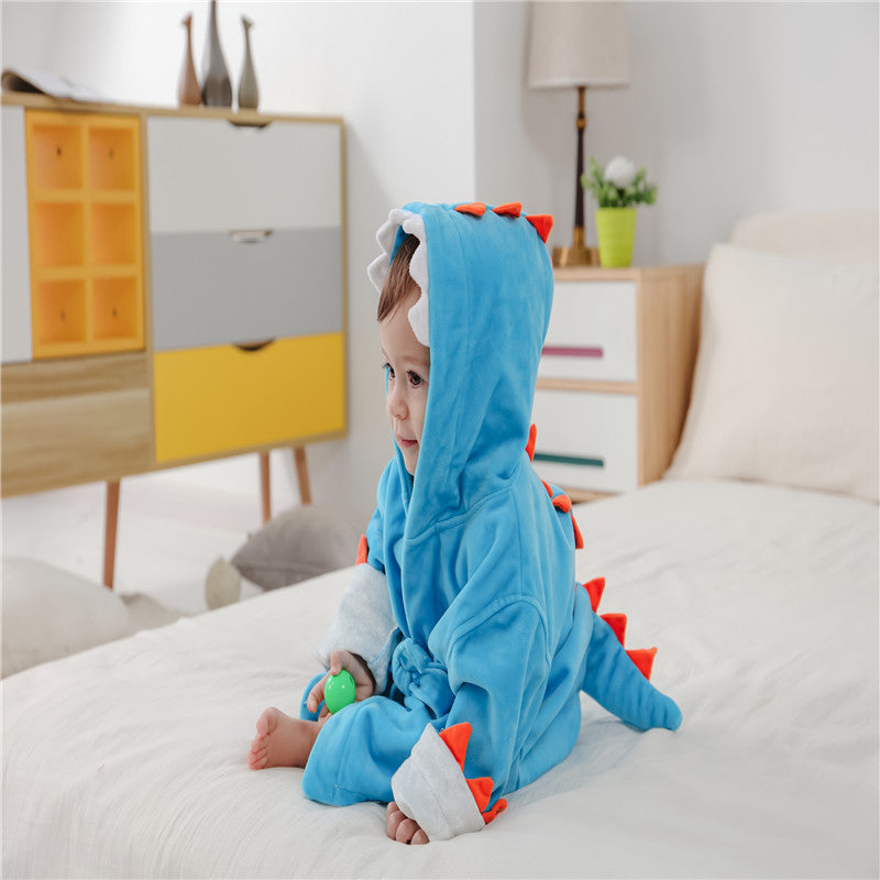 Baby/ Toddler girl boy bathrobe animal-shaped baby hooded absorbent towel