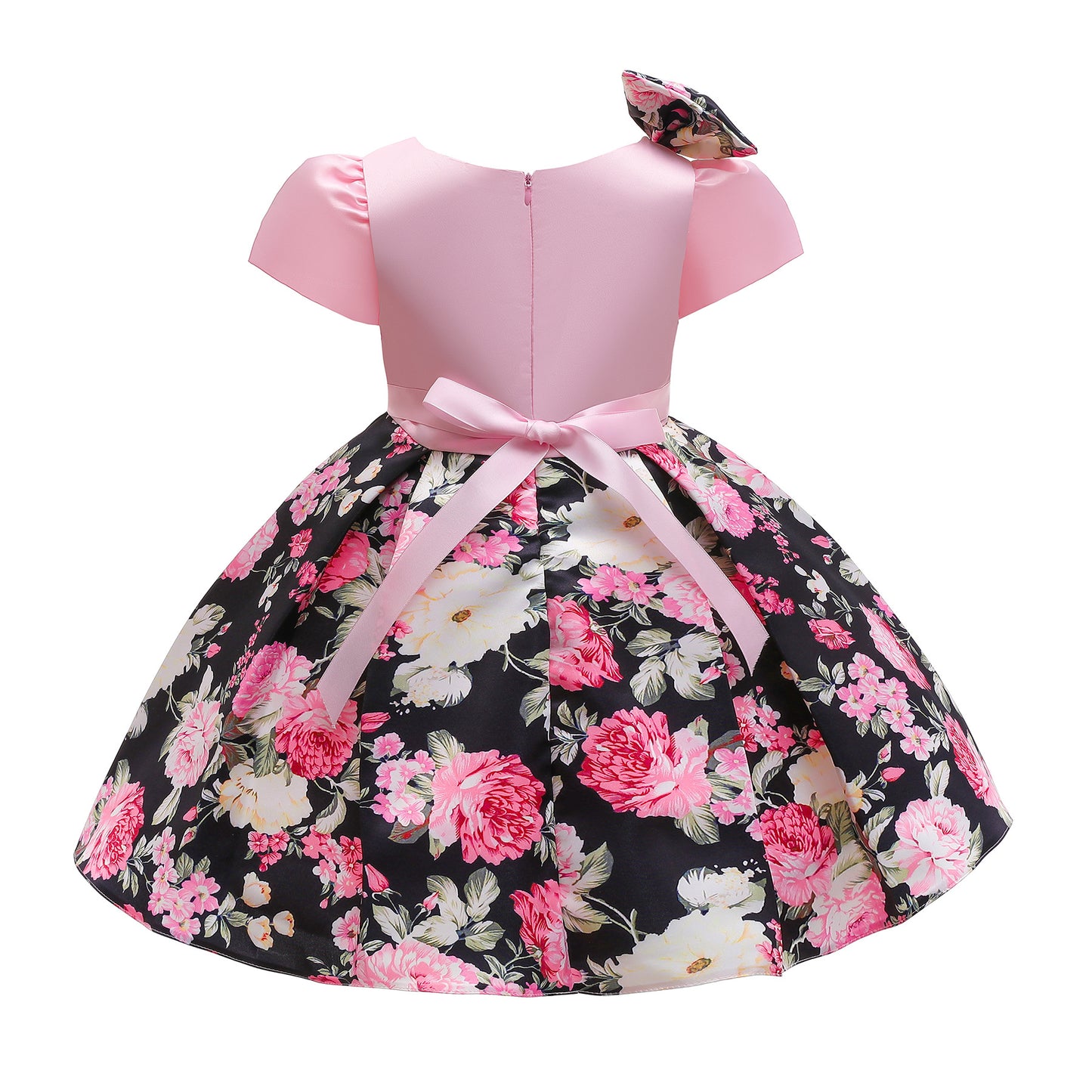 Toddler/ Kids Girl Pink Rose Princess Dress Party Dress