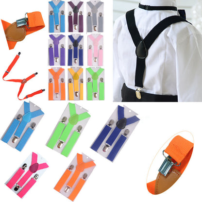 Kids Baby Elastic Suspenders Belt Bow Tie Set