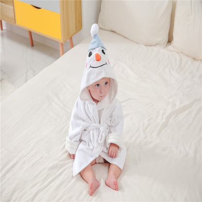 Baby/ Toddler girl boy bathrobe animal-shaped baby hooded absorbent towel