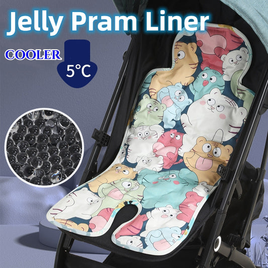 Jelly Pram Liner Universal Pram Liner ice mat For baby stroller, ice mattress mat, children's high chair summer universal