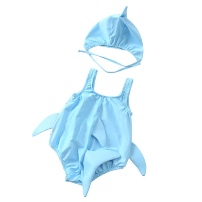 Baby Toddler girl boy Blue babyshark swimwear