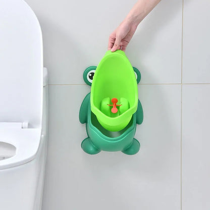 Kid Toddler Potty Toilet Training Urinal Boys Pee Trainer Cute Frog Shaped