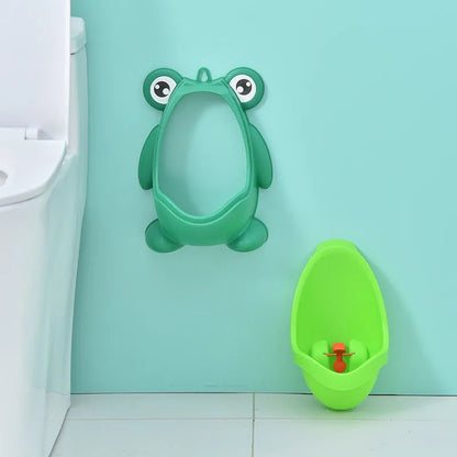 Kid Toddler Potty Toilet Training Urinal Boys Pee Trainer Cute Frog Shaped