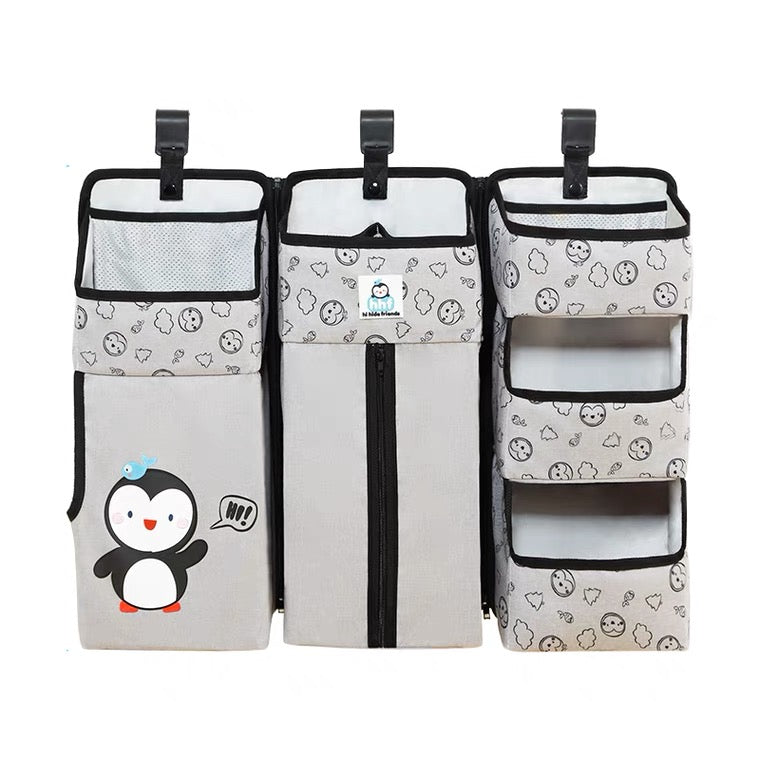 Baby Cot Bed Hanging Storage Bag Crib Cot Organizer Storage Bag