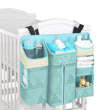 Baby Cot Bed Hanging Storage Bag Crib Cot Organizer Storage Bag