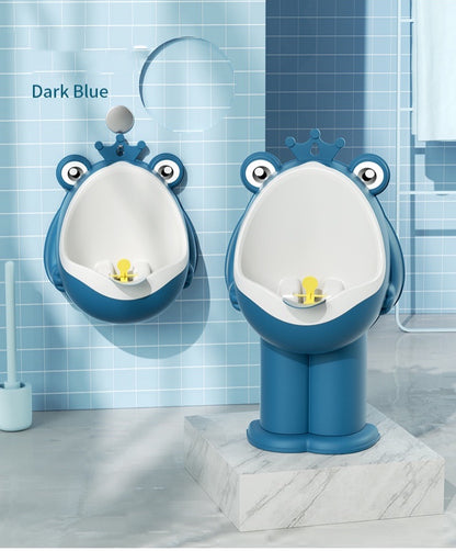 Kid Toddler Potty Toilet Training Urinal Boys Pee Trainer Cute Frog Shaped 3 levels nursery