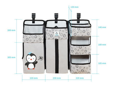 Baby Cot Bed Hanging Storage Bag Crib Cot Organizer Storage Bag