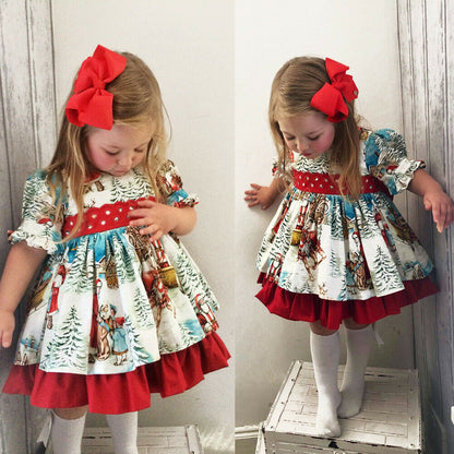 Sale Xmas Christmas Big Bow Pretty Dress