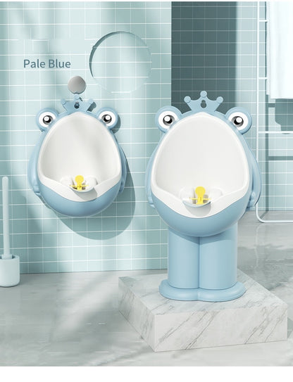 Kid Toddler Potty Toilet Training Urinal Boys Pee Trainer Cute Frog Shaped 3 levels nursery