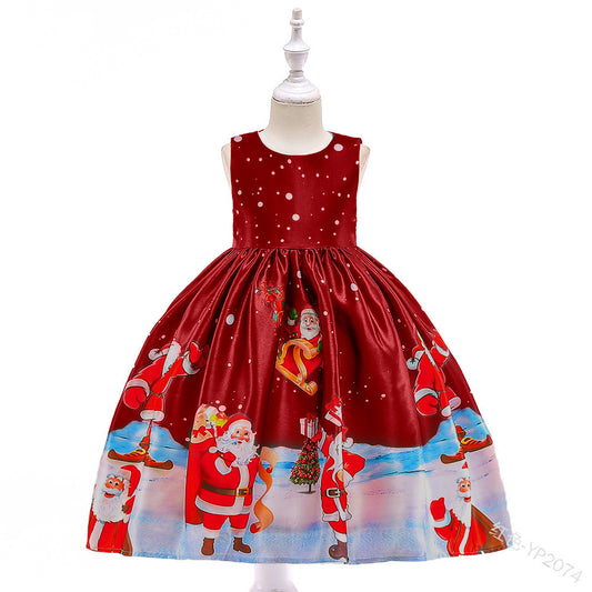 Girls Christmas party dress Red Sale