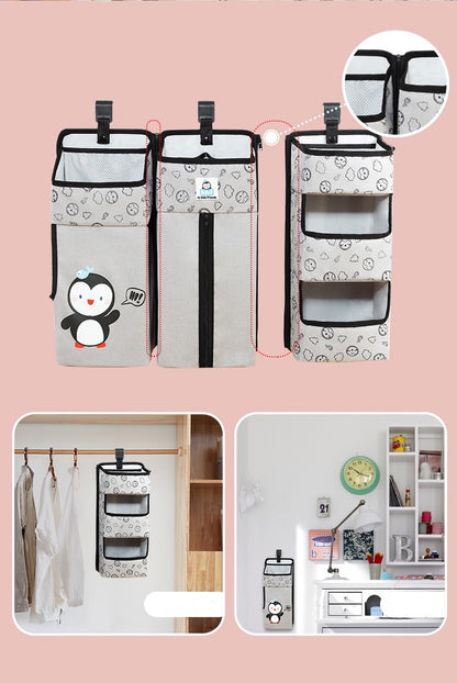 Baby Cot Bed Hanging Storage Bag Crib Cot Organizer Storage Bag