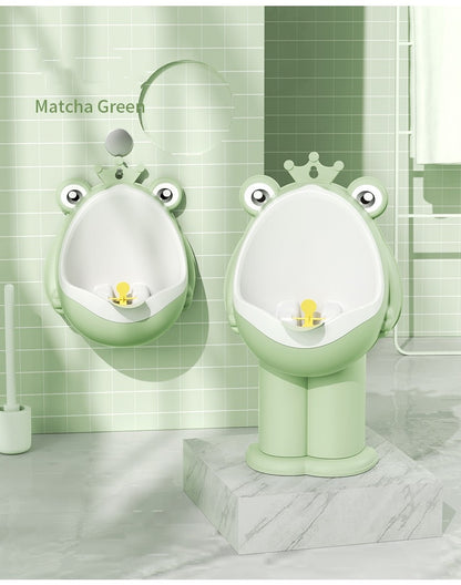 Kid Toddler Potty Toilet Training Urinal Boys Pee Trainer Cute Frog Shaped 3 levels nursery